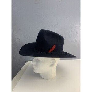 Studs Dorfman Pacific DPC Navy Blue Wool Western Cowboy Hat 6 3/4 Dynafelt Vtg